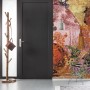 Komar Vlies Fototapete Gobelin Panel, 100x250cm, mit floralem Muster im Wohnraum.
