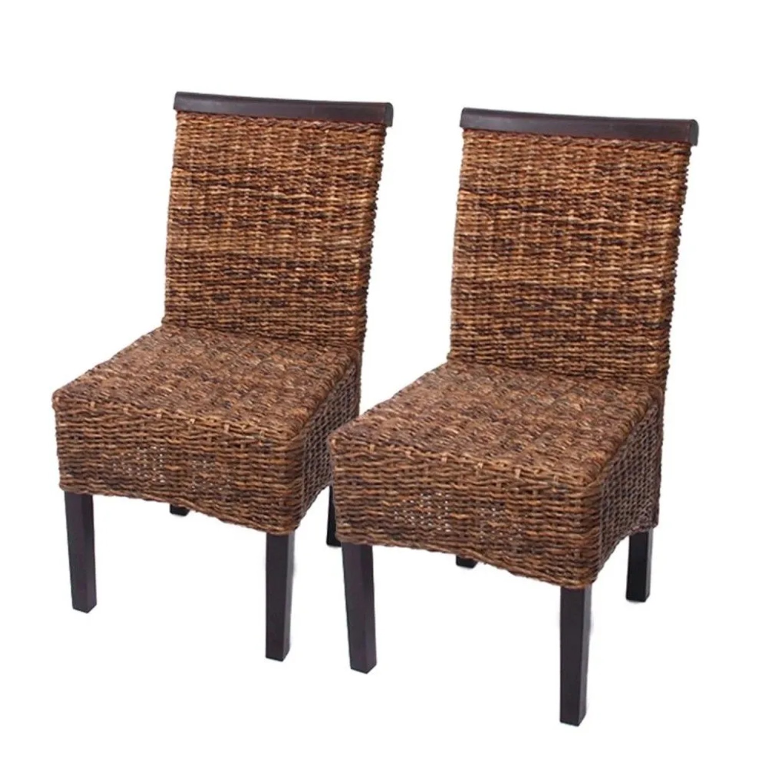 MCW Esszimmerstuhl Acireale 2er-Set Dunkel ohne Kissen