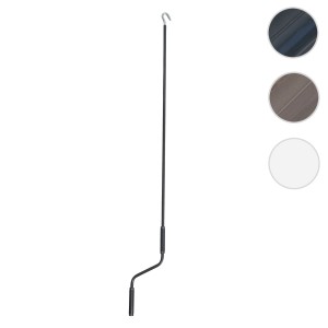 Anthrazitfarbene MCW Markisenkurbel, 150 cm lang, mit Haken für Sonnensegel.