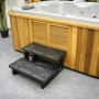 Steinbach Doppelstufe für Whirlpool, Kunststoff, rutschhemmend, für leichten Einstieg.