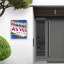 Banjado Design Briefkasten Weiß Pulverbeschichtet 39x47x14cm 2 Schlüssel Mit Zeitungsfach Motiv Las Vegas_4