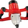 Einhell TC-MX 1400-2 E Farbmörtelrührer, rot/silber, mit großem Griffbügel und M14 Aufnahme.