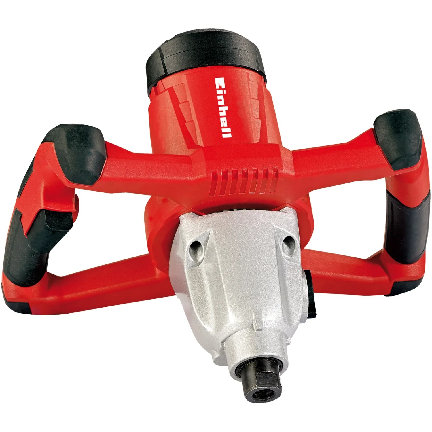 Einhell TC-MX 1400-2 E Farbmörtelrührer, rot/silber, mit großem Griffbügel und M14 Aufnahme.