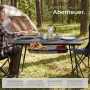 Tectake Aluminium Campingtisch Tina Faltbar Wetterfest  90 x 52 x 70 cm Schwarz_7
