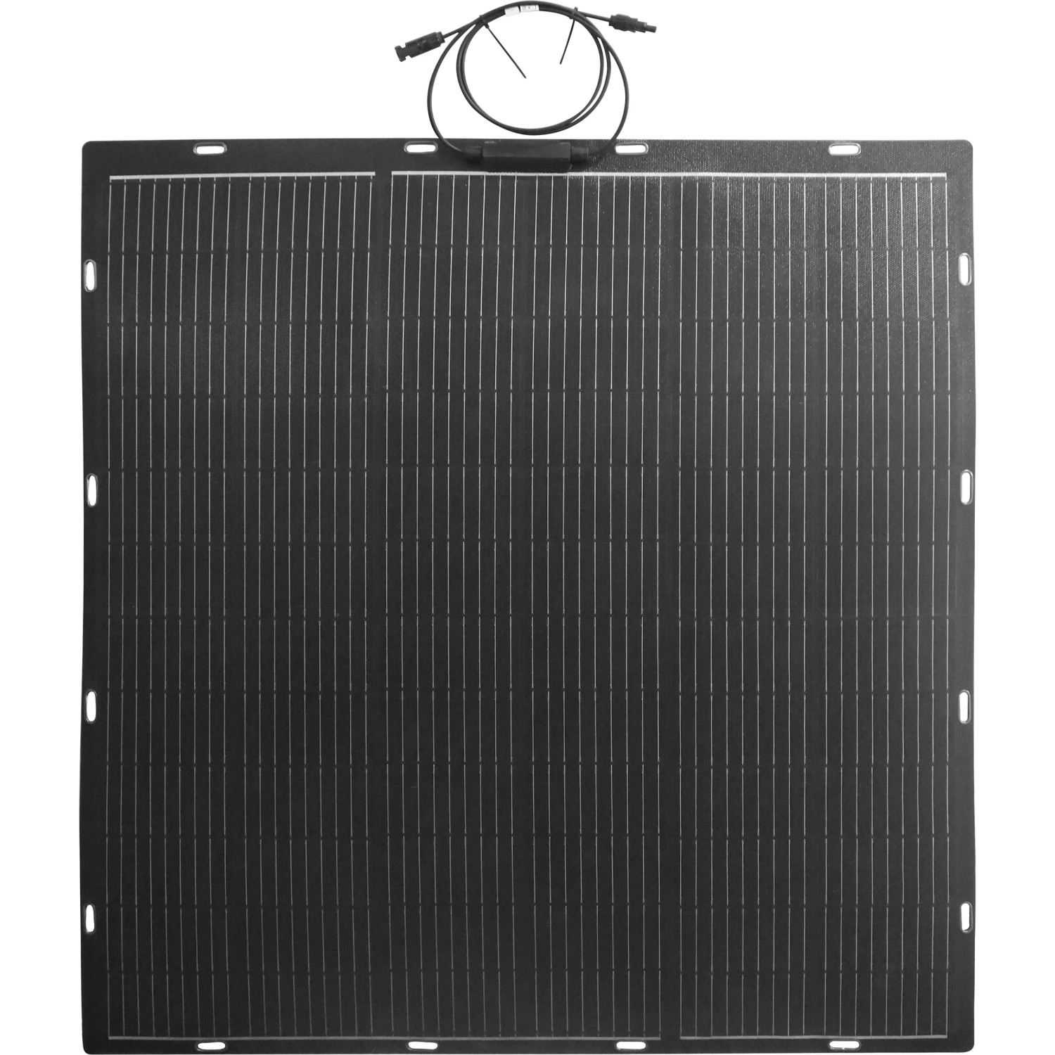 Flexibles, schwarzes ABSAAR Solarpanel 200W mit Befestigungsbändern für Solaranlagen.