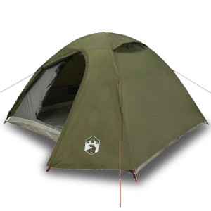 vidaXL Kuppel-Campingzelt 4 Personen Olivgrün Wasserdicht 4009618