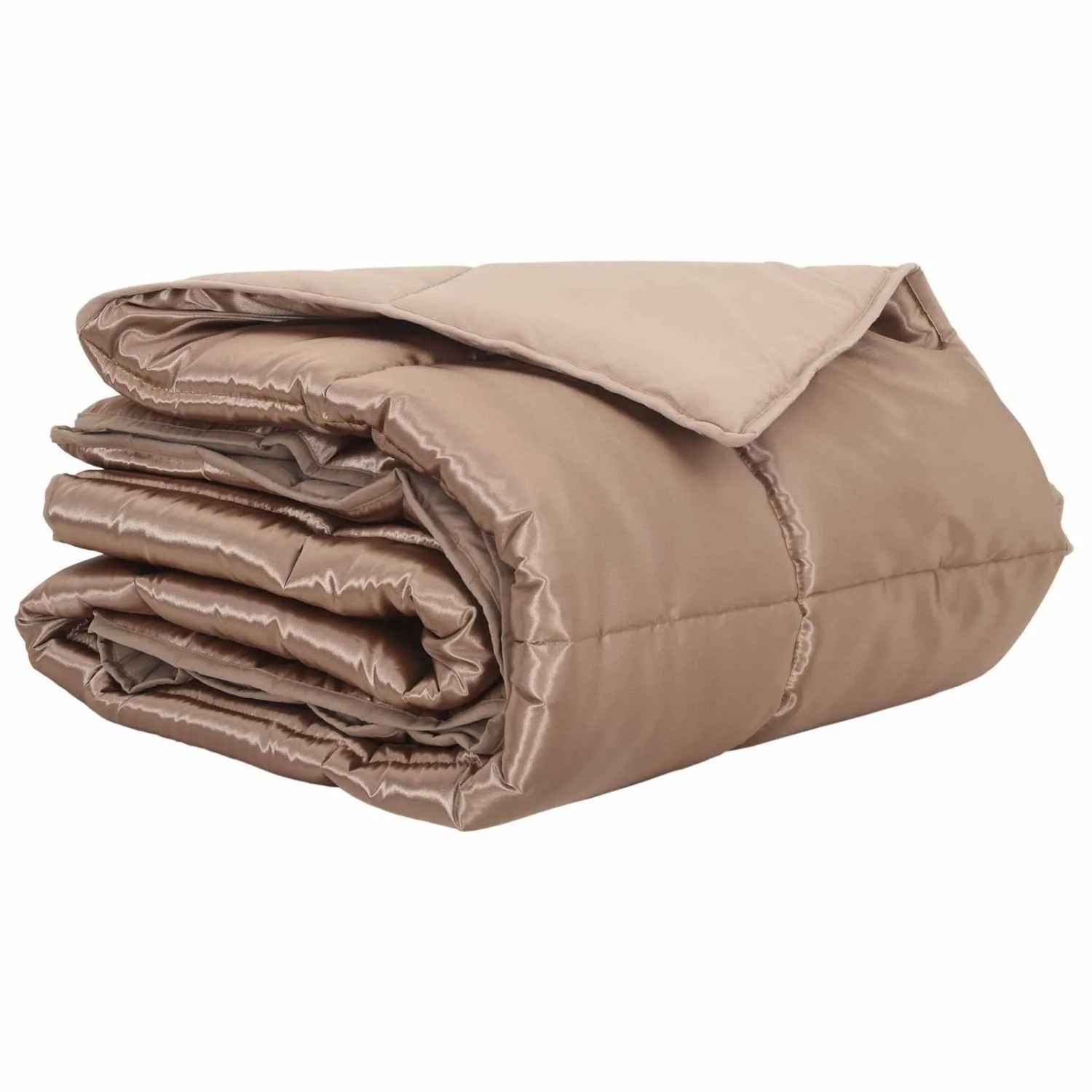 vidaXL Sommerdecke Gold 200 x 155 cm Satin und Mikrofaser 42025766