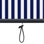 vidaXL Außenrollo, 100x250 cm, blau-weiß gestreift, für Balkon & Terrasse.