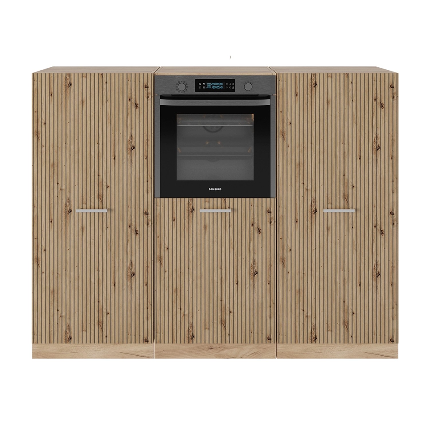 Vicco R-Line Küchenblock Artisan-Eiche/Goldkraft Eiche 180 cm ohne Arbeitsp günstig online kaufen