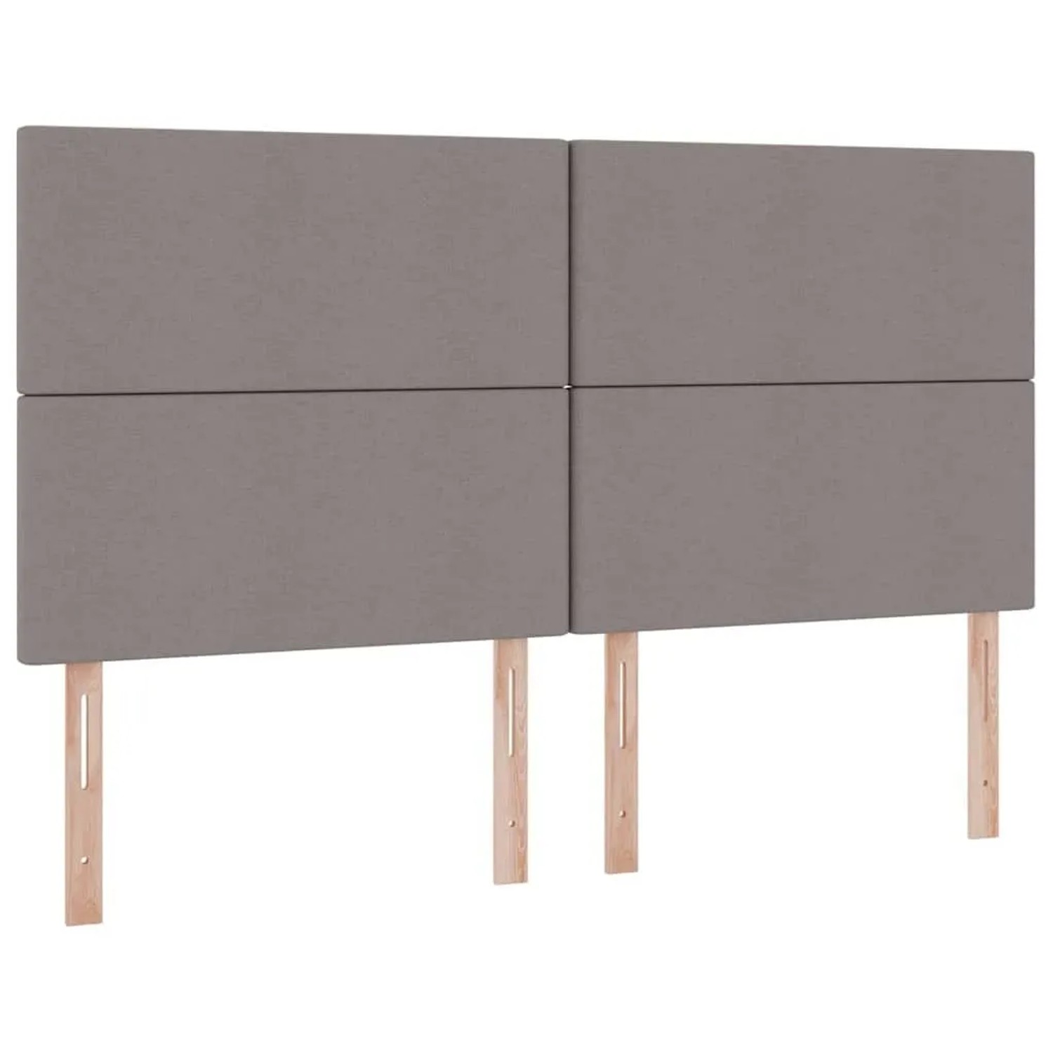 vidaXL Bett mit LED-Lichtleisten mit Kopfteil Taupe 200 x 200 cm Stoff 3372830_11