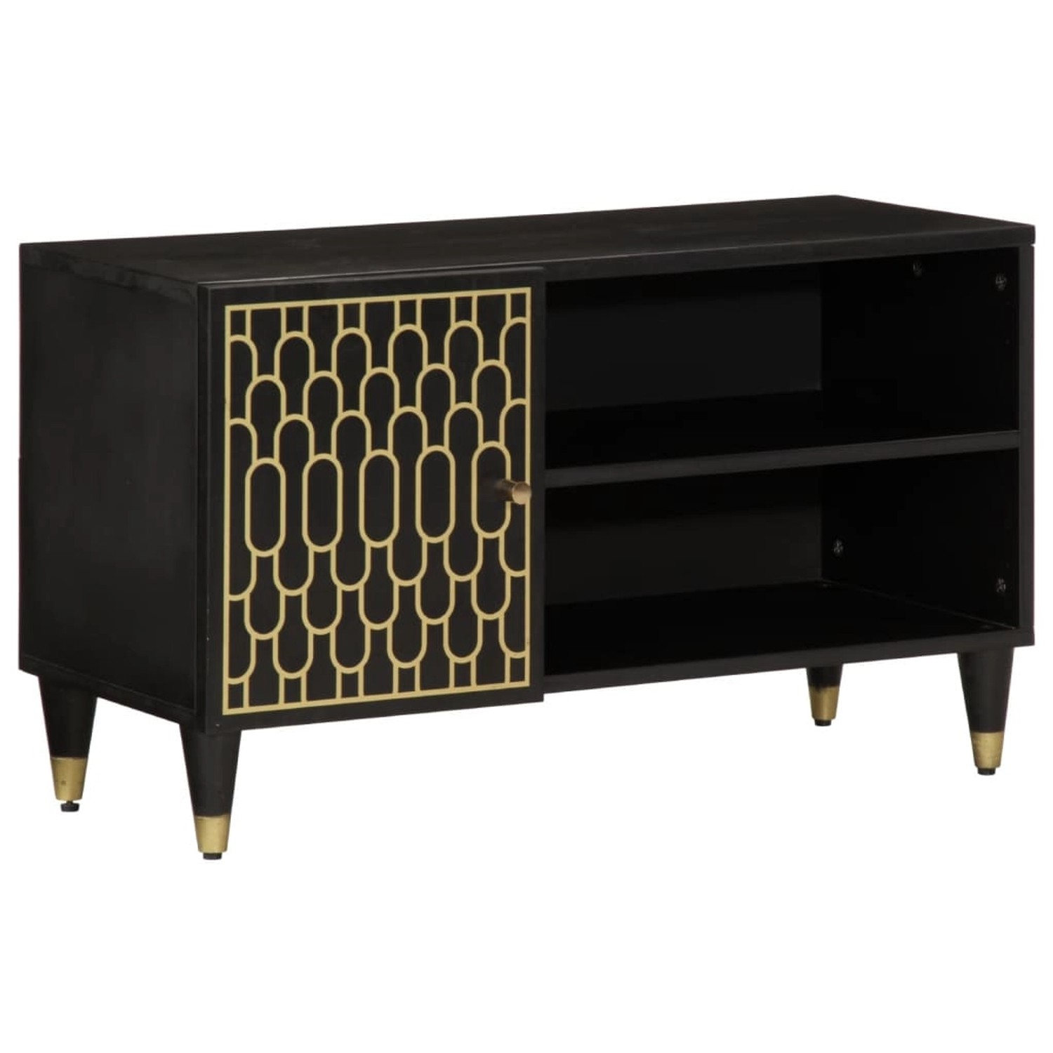 vidaXL TV-Schrank 80x31,5x46 cm Massivholz Mango 358335