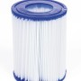 Filterkartusche für Bestway Frame Pool-Set Power Steel, blau-weißer Poolfilter