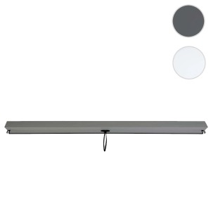 MCW Seitenwand für Pergola 3x3m, anthrazit, mit Rollo. Sicht- und Windschutz für Terrassenüberdachung.