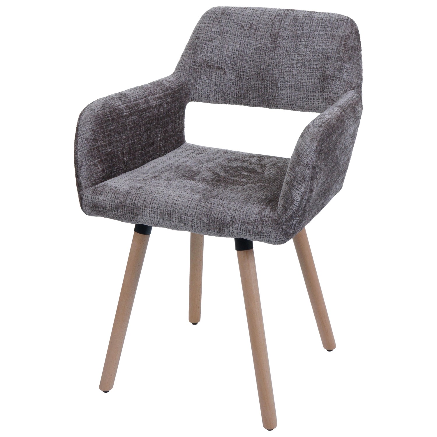 MCW Esszimmerstuhl A50 II Braun Stoff/Textil Chenille 465g/m² günstig online kaufen