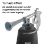 STAHLWERK Druckluft-Reinigungspistole RP-90 ST, chromfarben, schwarzer Behälter. Tornado-Effekt wirbelt Schmutz auf.