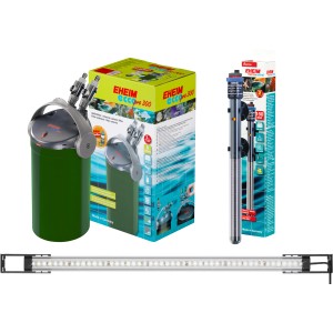 Eheim Aquarium-Kombination VivalineLED 240: Filter, Heizer und LED-Leuchte im Set.