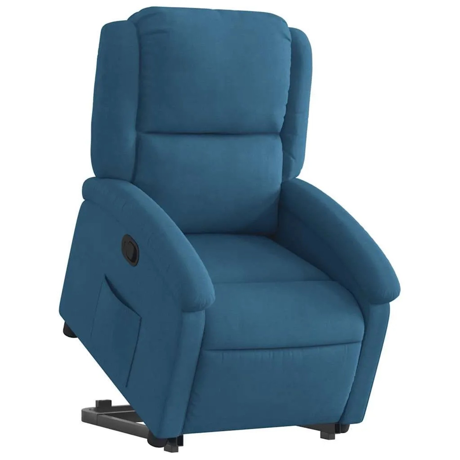 vidaXL Relaxsessel mit Aufstehhilfe Blau Samt 3204310 günstig online kaufen