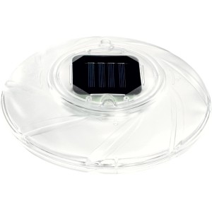 Bestway Flowclear Solarlampe, schwimmende Poolbeleuchtung mit Solarpanel und RGB-Farbwechsel.