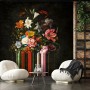 Marburg Fototapete Floral Modern Schwarz, florales Stillleben auf dunklem Grund.