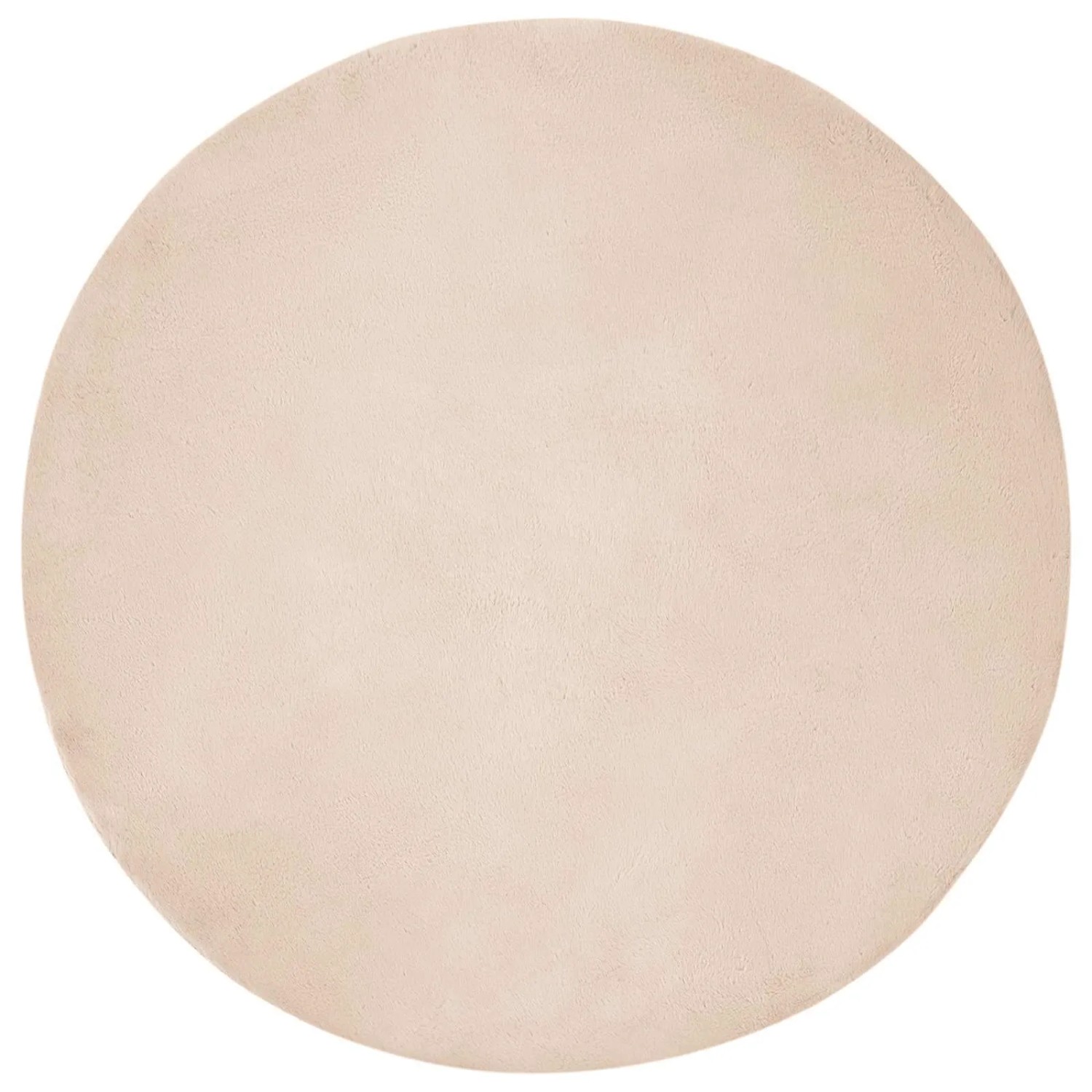 vidaXL Rutschfester Kunstfellteppich Olite Taupe Ø 100 cm Polyester 42021756