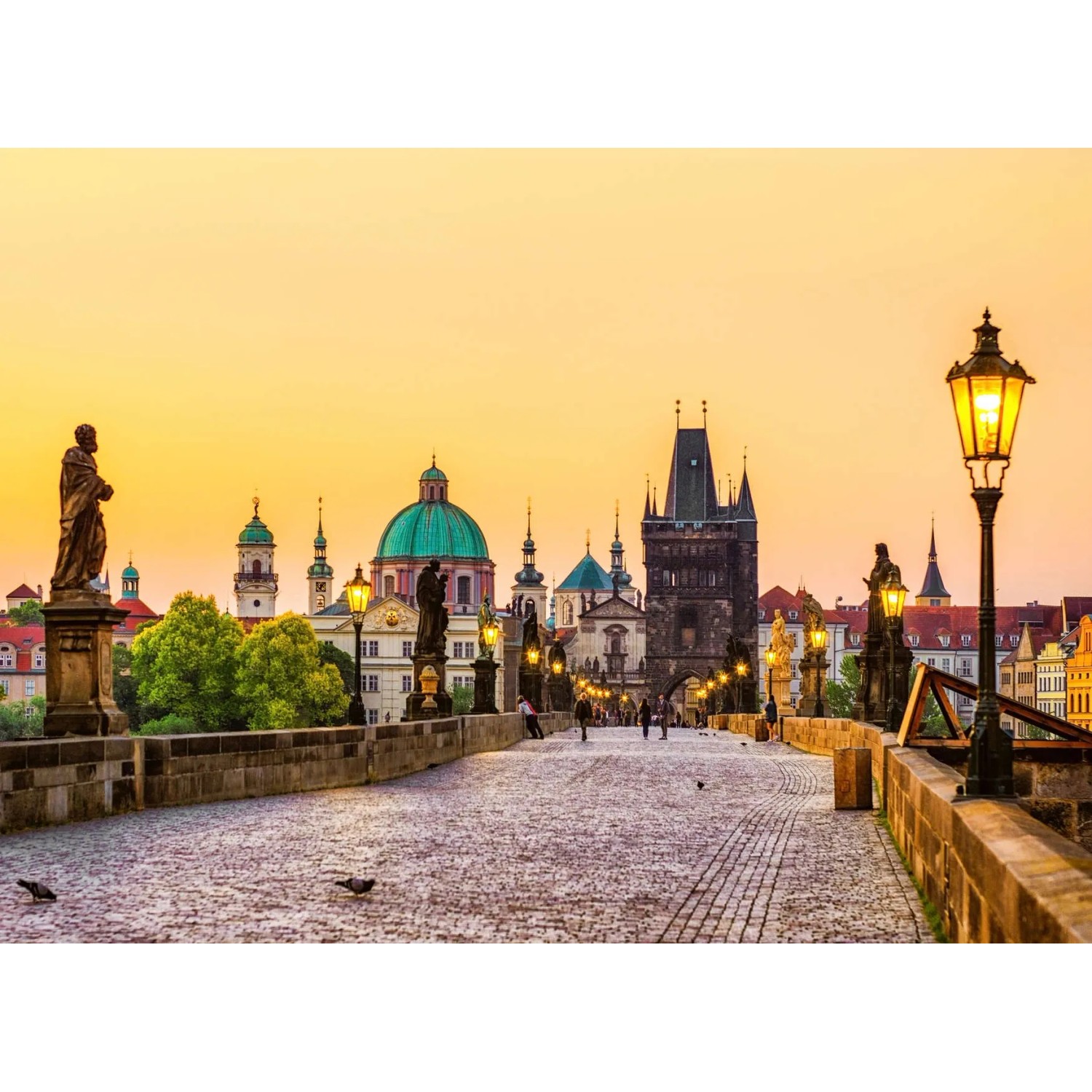 living walls Fototapete Designwalls Charles Bridge, glatt, (5 St)