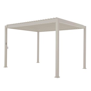 Helle, moderne Mirador Pergola 111 Deluxe, 3x4 m, ideal für Garten und Terrasse.