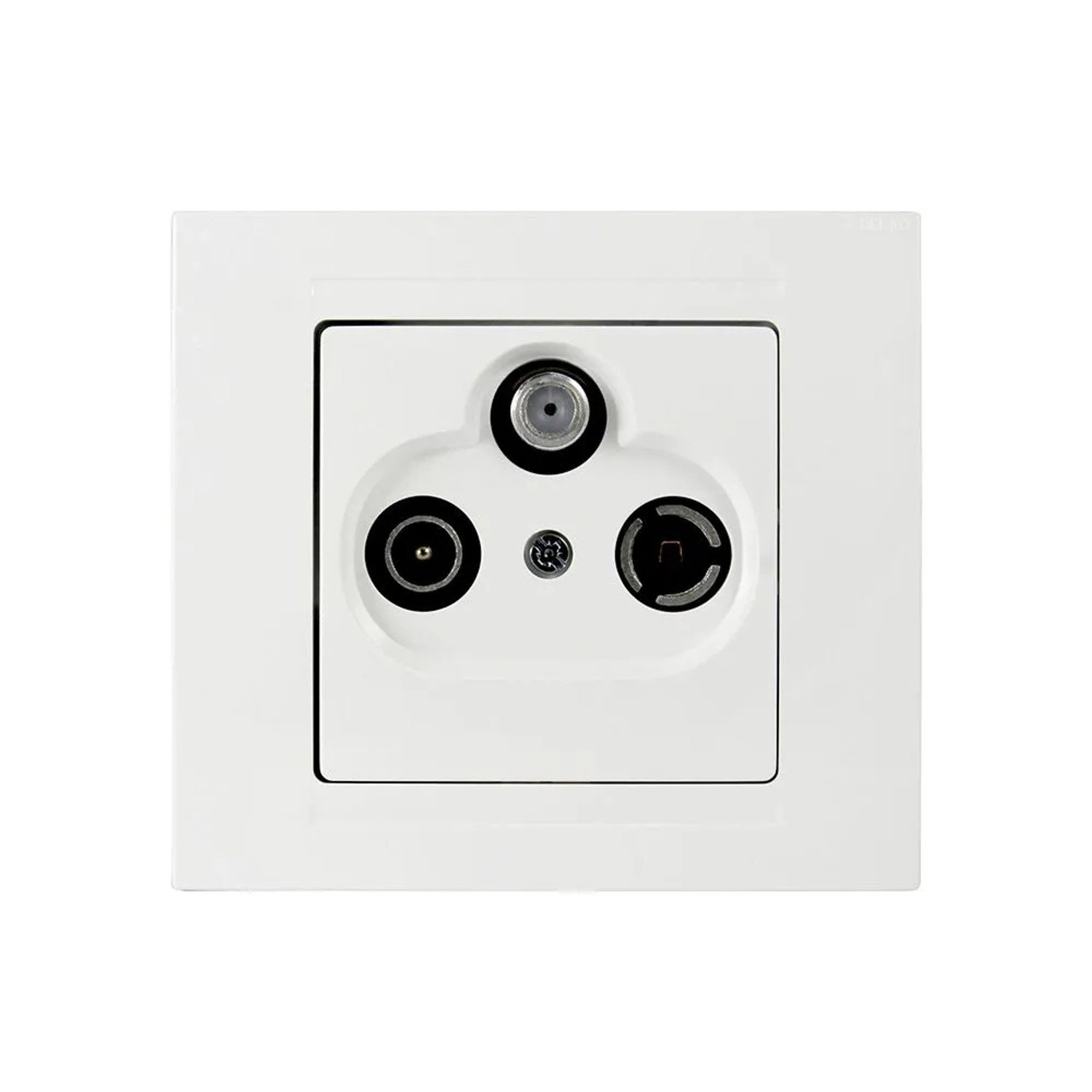 Günsan Moderna Multimedia Sat TV Radio End Antennendose Weiß