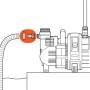Gardena Saugschlauch-Anschlussstück (3/4) mit Pumpe, Zubehör für Hauswasserwerke.