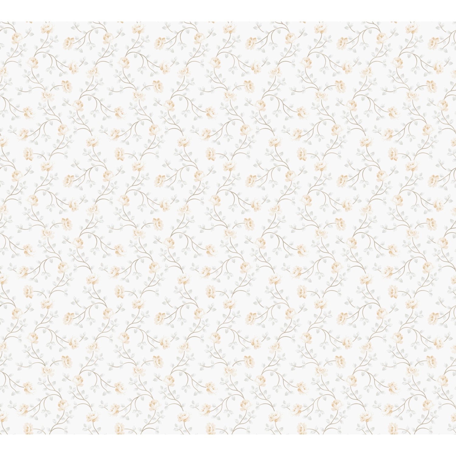Sanders & Sanders Tapete Blumen Weiß und Gelb 53 cm x 10 m günstig online kaufen