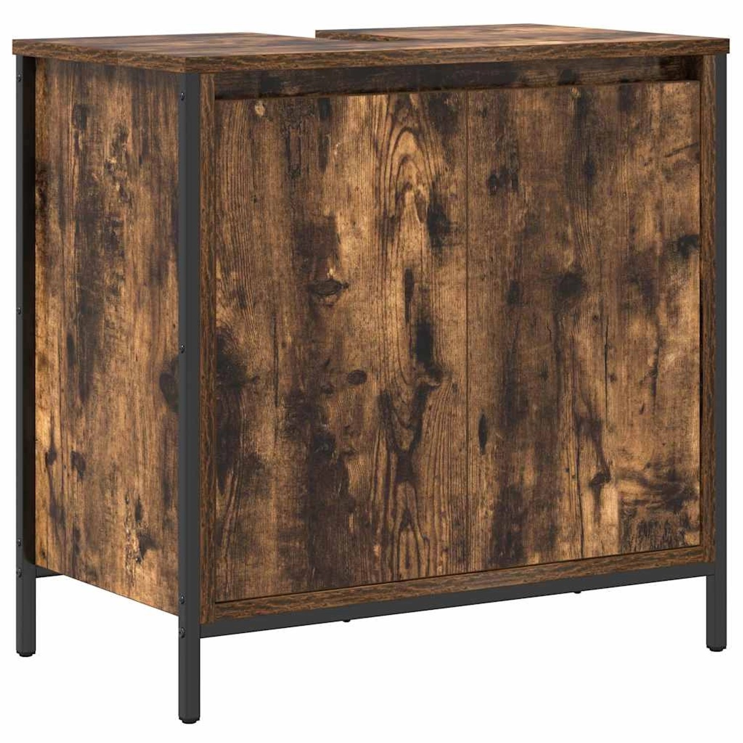 vidaXL Waschbeckenunterschrank Räuchereiche 60x34,5x60 cm 861894 günstig online kaufen