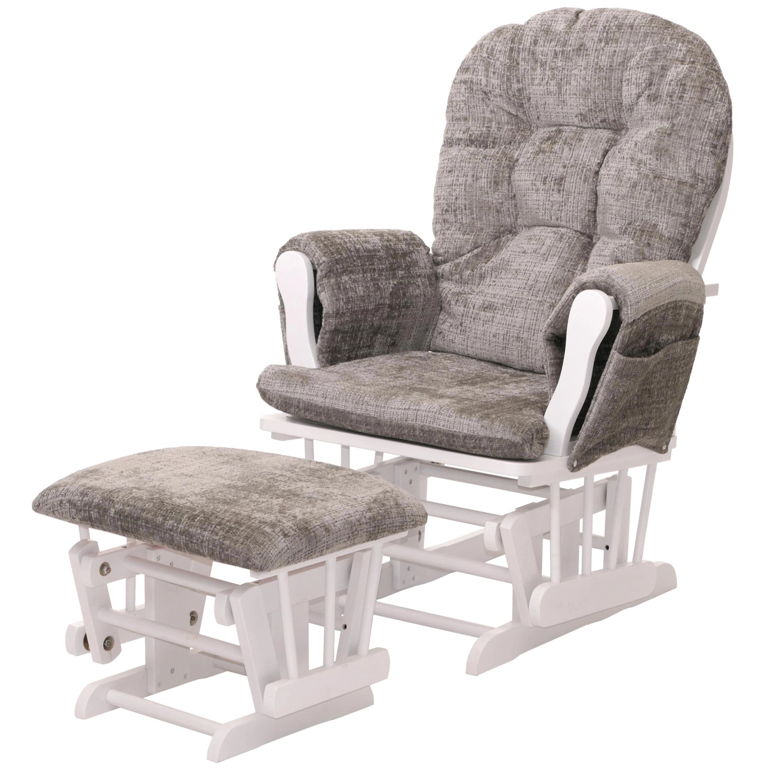 MCW Relaxsessel C76 Hellgrau Gestell Weiß günstig online kaufen