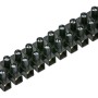 Schwarze 12-polige Lüsterklemme (Ø 1,5-10 mm) zum Verbinden von Kabelenden.