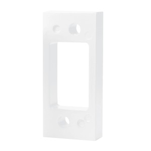 Weiße Basi Distanzplatte, 2 mm stark, für Panzerriegel PR 800/900 zum Höhenausgleich.