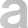 AnsaPro Buchstabe A aus Edelstahl, moderne Hausnummer für die Wandmontage.