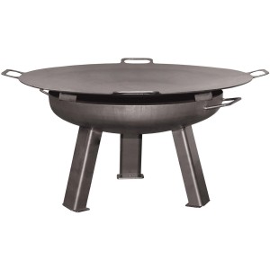 Buschbeck Wokeinsatz für 80er Feuerschale aus Stahl, ideal zum Kochen im Freien.