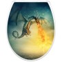 Banjado WC-Sitz mit Kindersitz und Drachen Motiv. WC-Deckel mit Absenkautomatik.