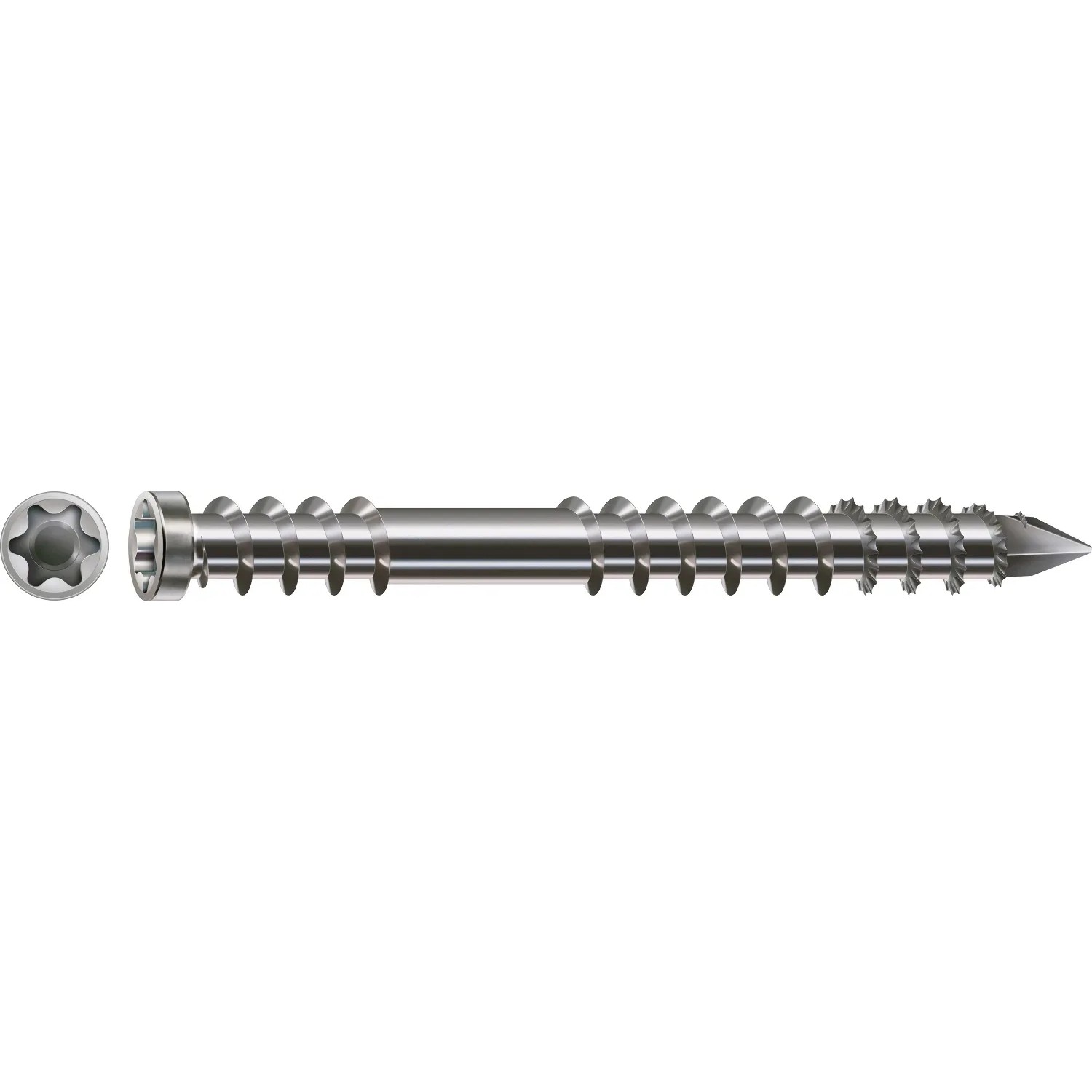 Spax Terrassenschraube, Zylinderkopf, T-Star plus, 6x60mm, Edelstahl A4, 175 Stück