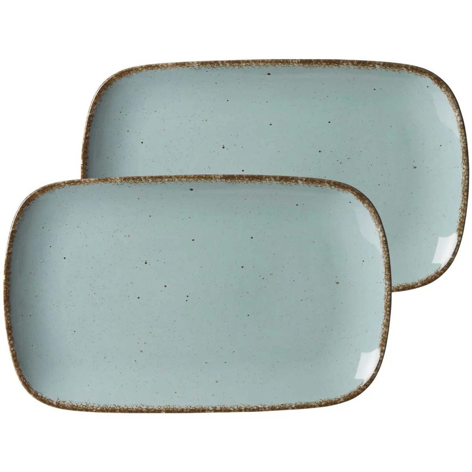 Ritzenhoff & Breker Casa Platte 33 x 20 cm 2er Set Blau
