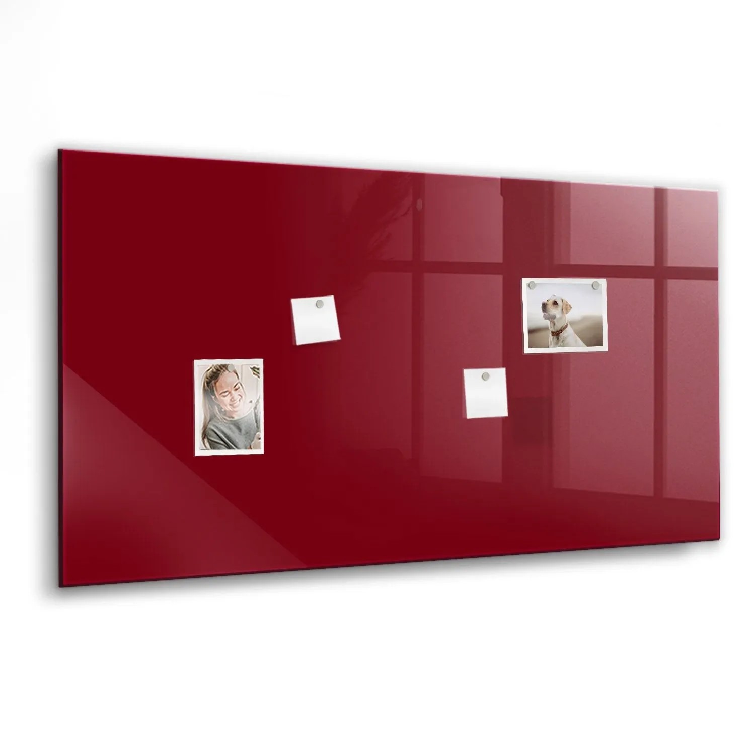 Tulup Glas Magnettafel Burgunderrote Farbe 120x60 cm Magnettafel Zum Beschr günstig online kaufen