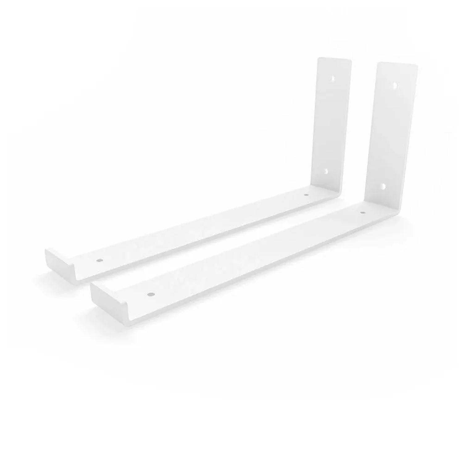 HEVVA Regalhalterung RIEDBERG 30 cm Tief 2er Set Weiß