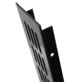 Anthrazitfarbenes Lüftungsgitter (60x500mm) aus Aluminium für optimale Belüftung.