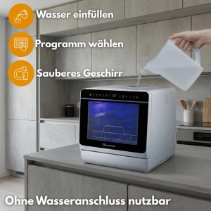 Sommertal Autark Tischspülmaschine SP9 Dual