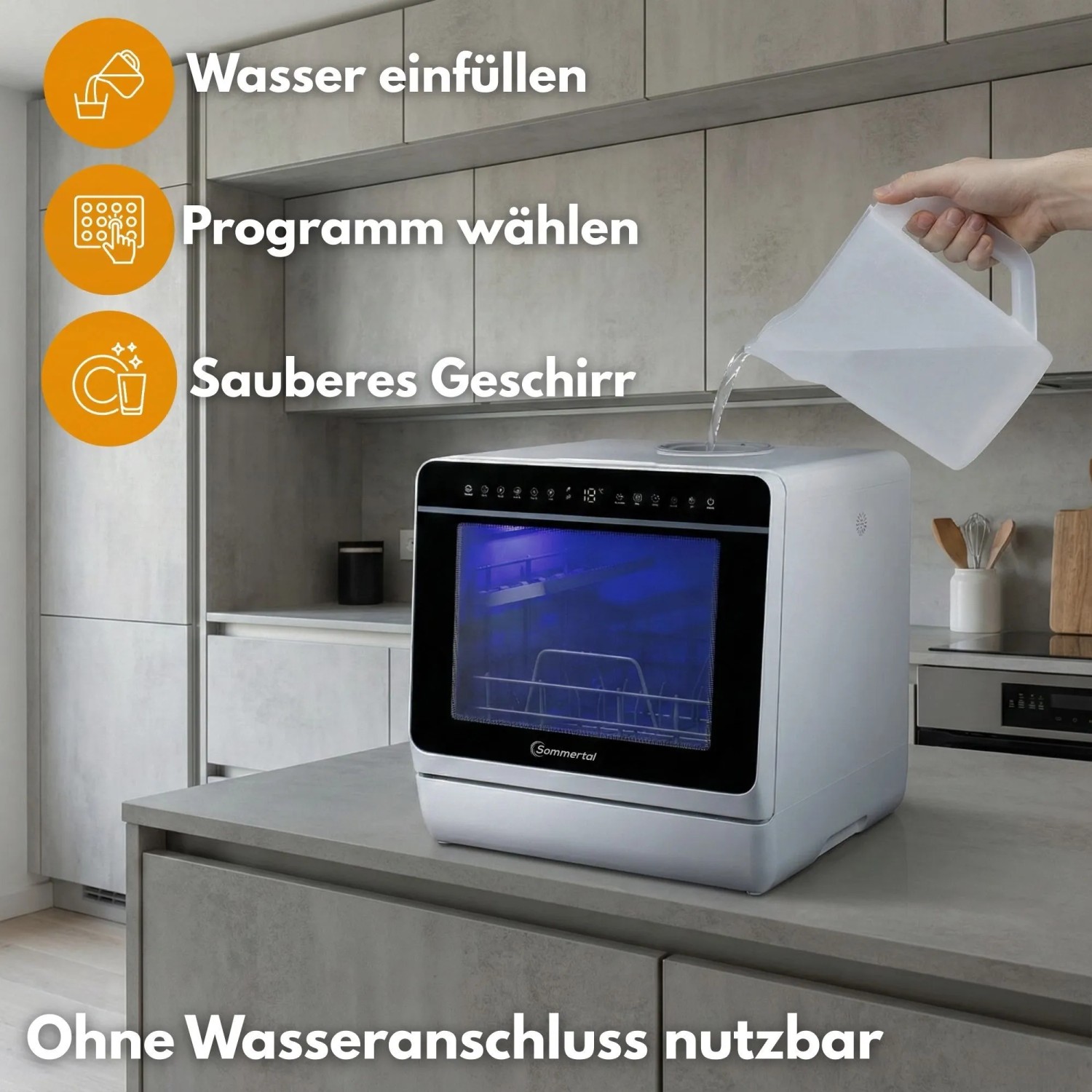 Sommertal Autark Tischspülmaschine SP9 Dual_3