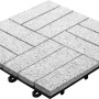 Florco Naturstein Klickfliese Stone Granit, 30x30cm, 4er-Set für Terrasse und Gehwege.