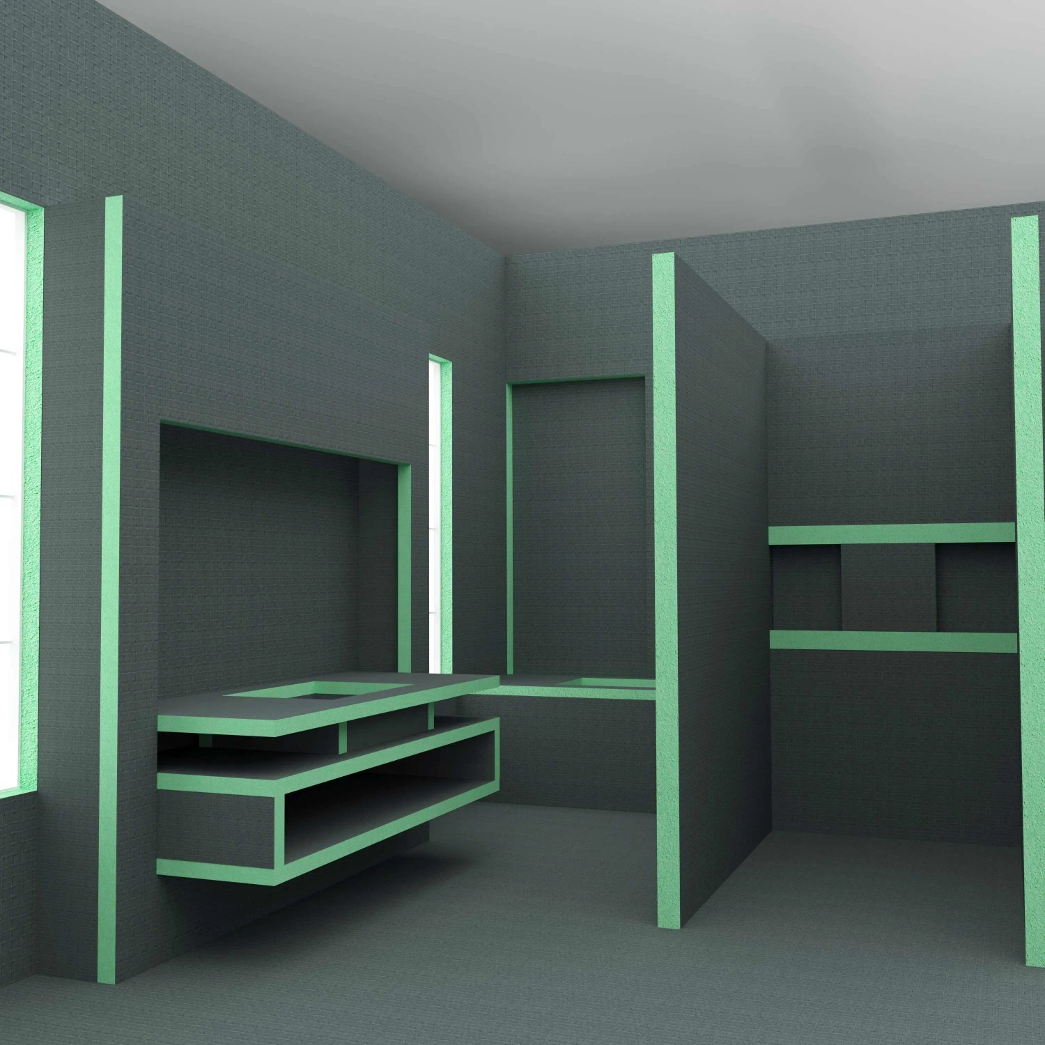 AICA XPS Bauplatten 1250x600x6mm im 4er-Pack, zur Wand- und Bodengestaltung im Badezimmer.