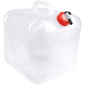 Calima faltbarer Wasserkanister, 20 l, mit Zapfhahn für Autoanhänger.