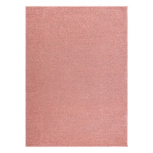 RugsX Teppich Eton Plus VG20579 in Rosa, 300x300cm. Einfarbiger, weicher Flor.