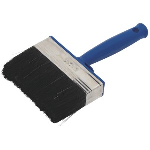 LUX Flächenstreicher 120 mm für Lacke mit blauen Griff und dichten Borsten.