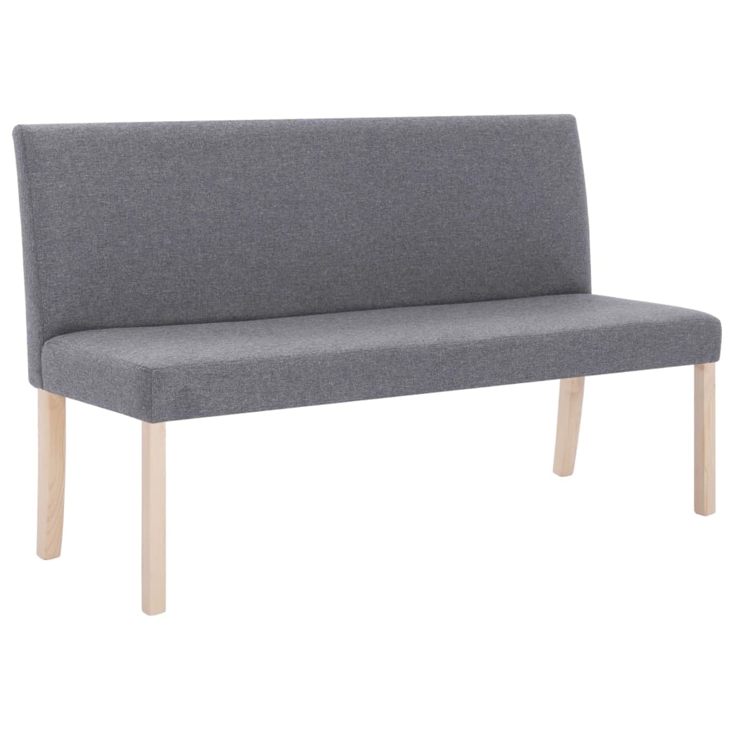 Thumbnail - vidaXL Sitzbank 139,5 cm Hellgrau Polyester