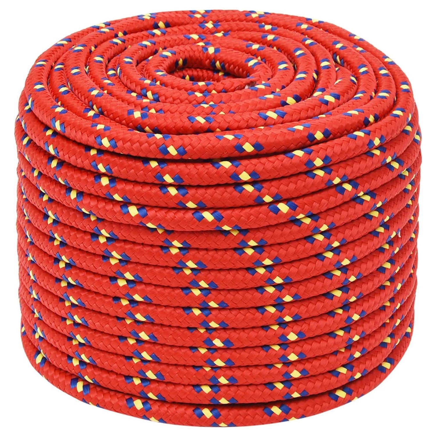 vidaXL Bootsseil Rot 14 mm 100 m Polypropylen 152411